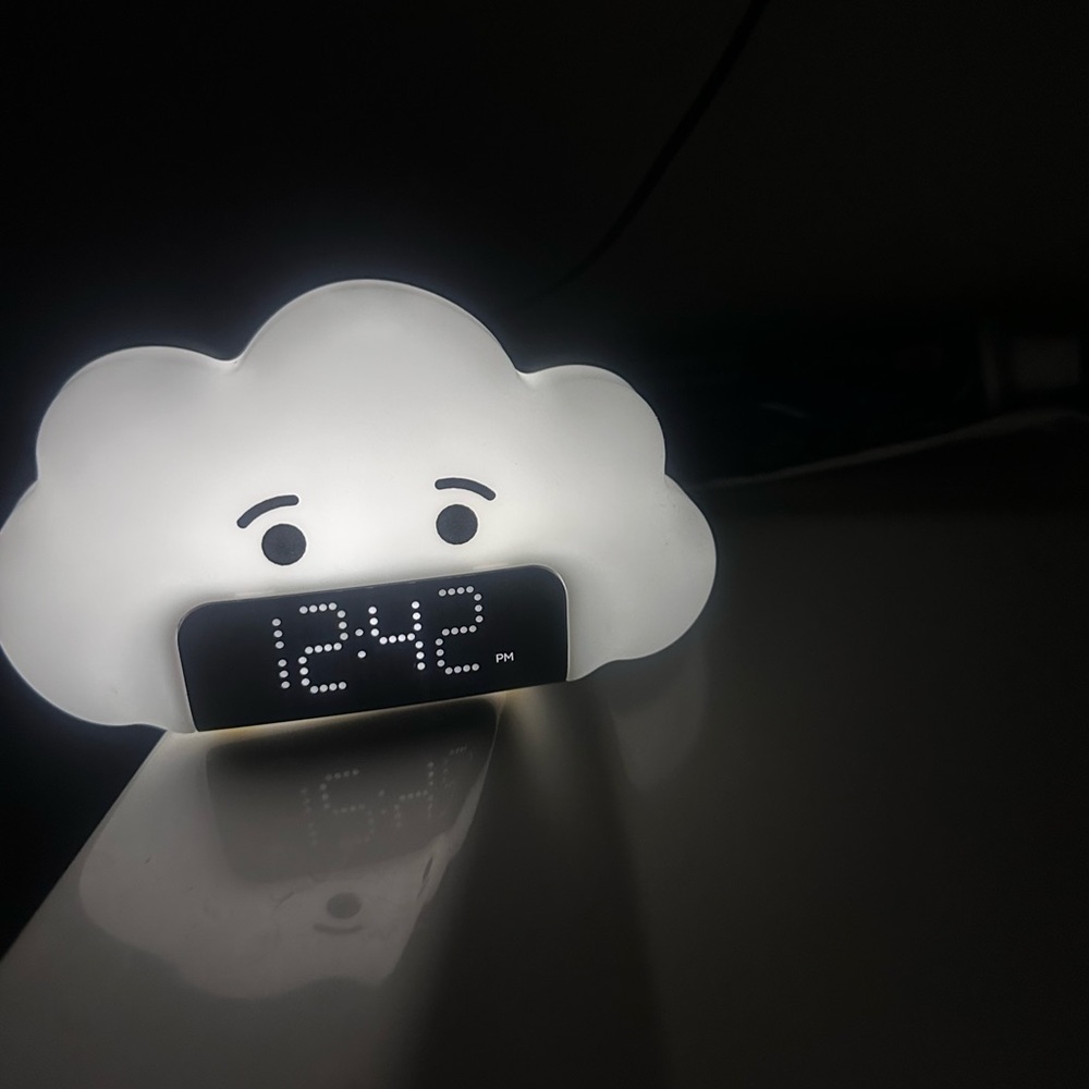 Capello White Cloud Alarm Clock
